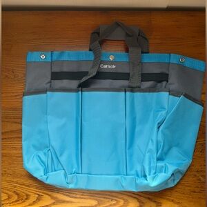 Carsolt Blue and Gray Gardening Tote